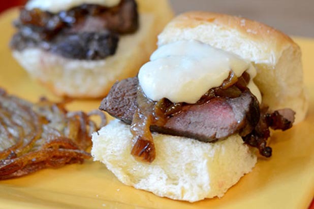 Filet Slider Topped With Blue Cheese Recipe