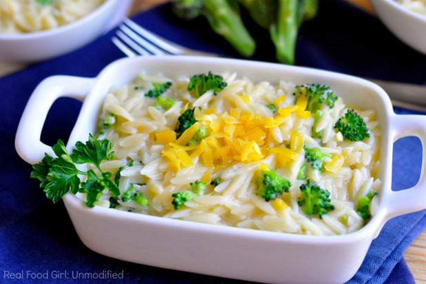 Cheesy Orzo with Broccoli Recipe