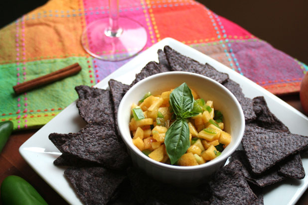 Summer Peach-Jalapeño Salsa with Basil and Cinnamon Recipe