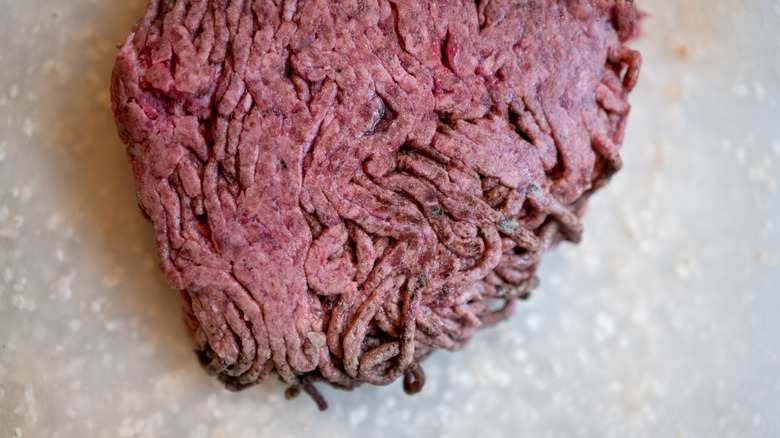 Slimy ground beef