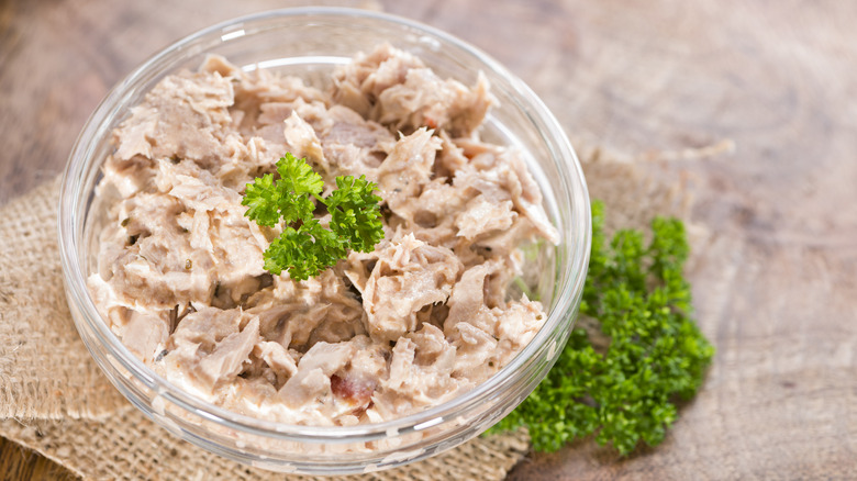 bowl of tuna salad