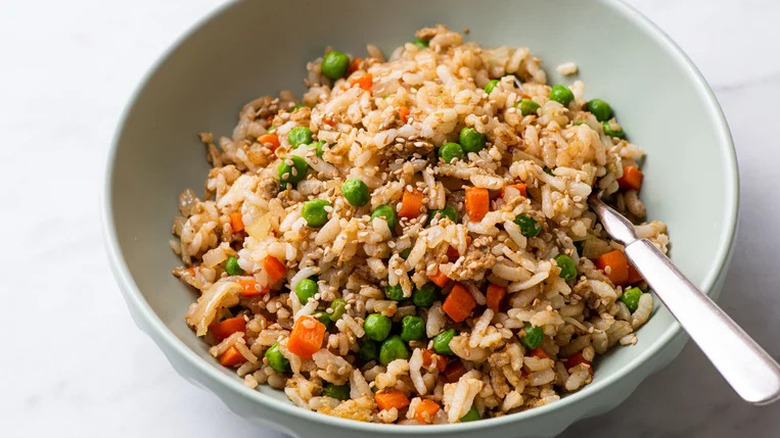 Fried rice with vegetables