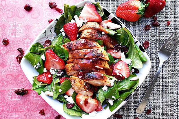 Blackened Chicken and Strawberry Salad Recipe