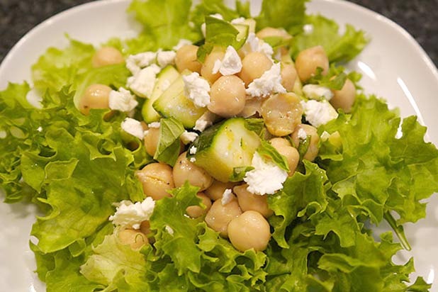 Chickpea and Zucchini Salad Recipe