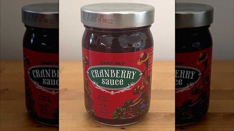 Trader Joe's cranberry sauce jar