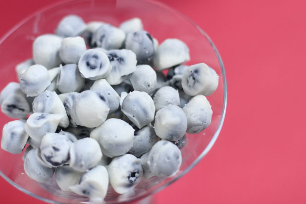 Blueberry Frozen Yogurt Bites