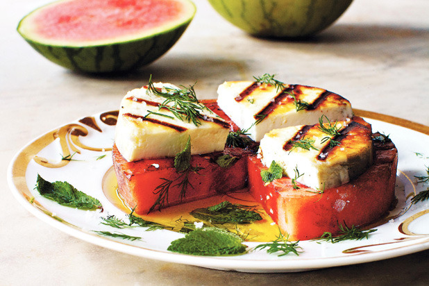 4. Grilled Watermelon and Manouri