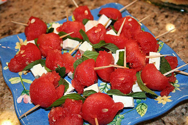 5. Watermelon Skewers