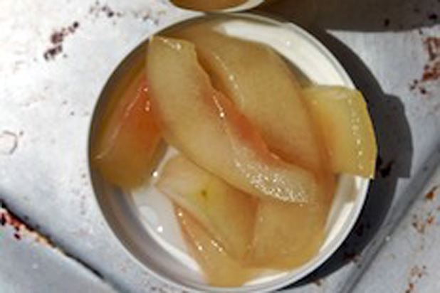 8. Spicy Pickled Watermelon Rind with Ginger and Lime