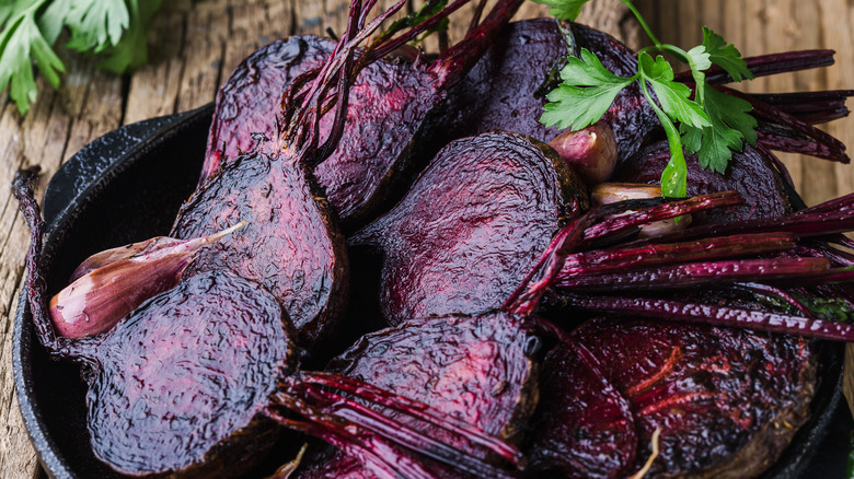 roasted beet halves