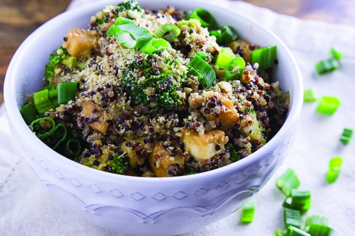 Asian Peanut Broccoli Quinoa