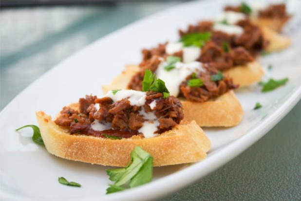 Smoked Beef Brisket Bruschetta