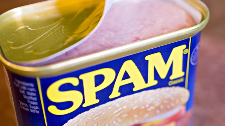 Opened Spam can