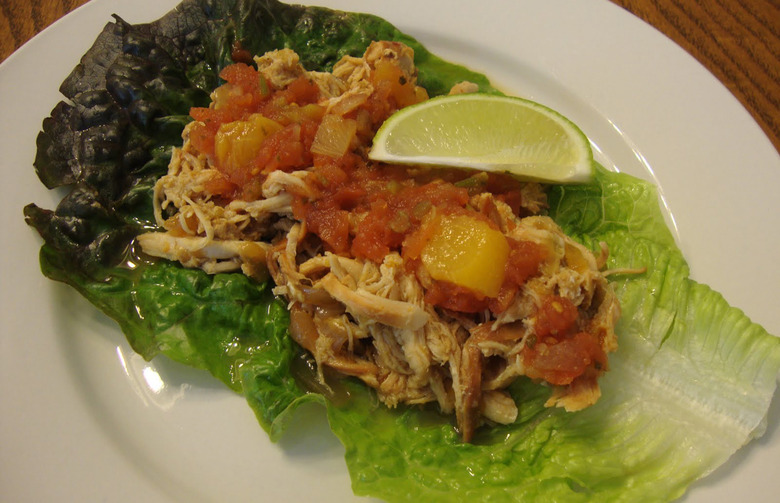 Apricot Chicken Lettuce Wraps