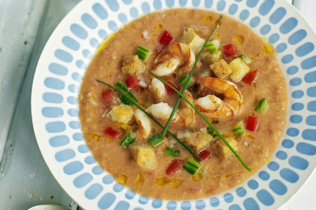 Gazpacho with Shrimp