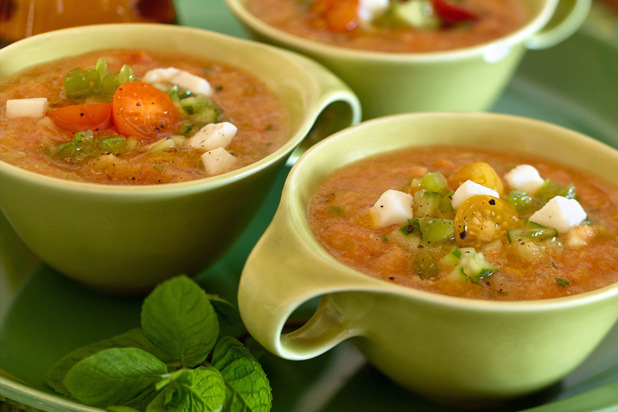 Tricolored Gazpacho