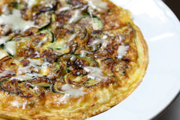 Zucchini-Shallot Frittata Recipe