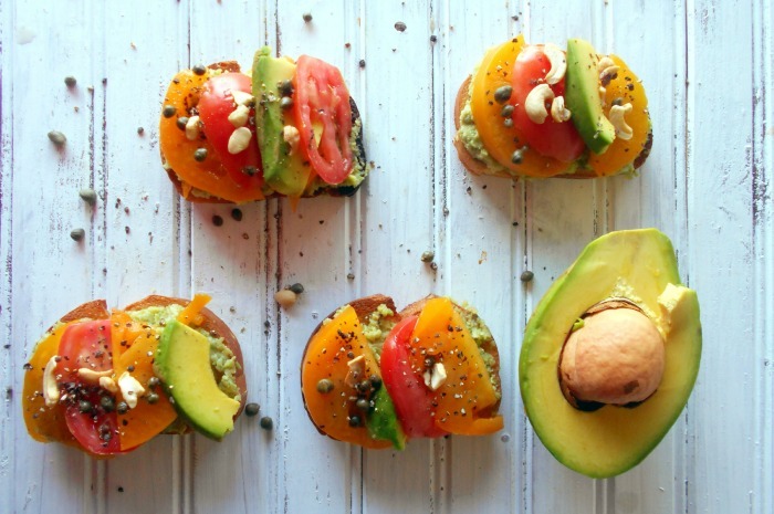 Gourmet Toast with Piña Colada Guacamole