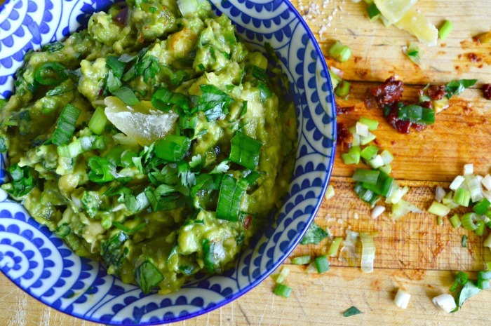 Pineapple Guacamole with Chipotle and Tequila