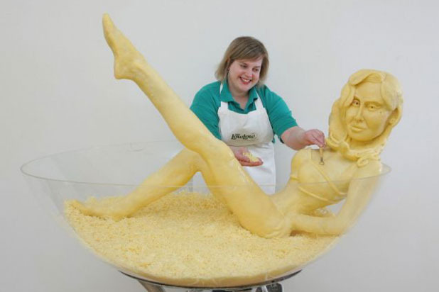 Dita von Cheese Sculpture