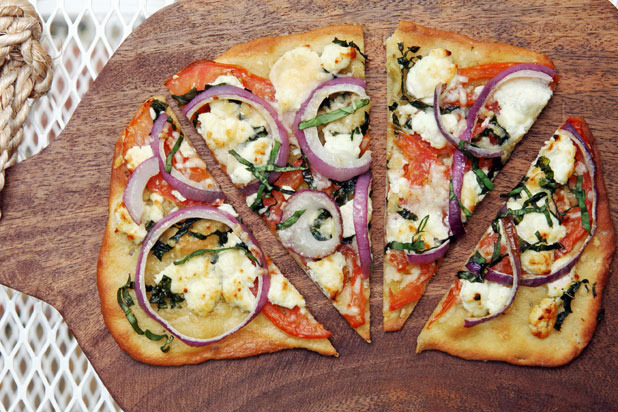 Fresh Tomato and Basil Flatbread