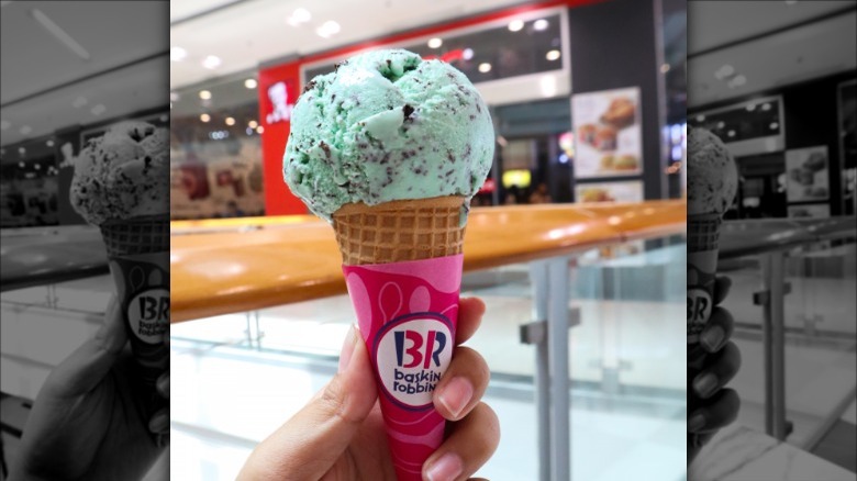 Baskin-Robbins Mint Chocolate Chip Ice Cream