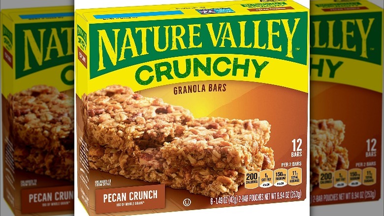 Nature Valley pecan bar box