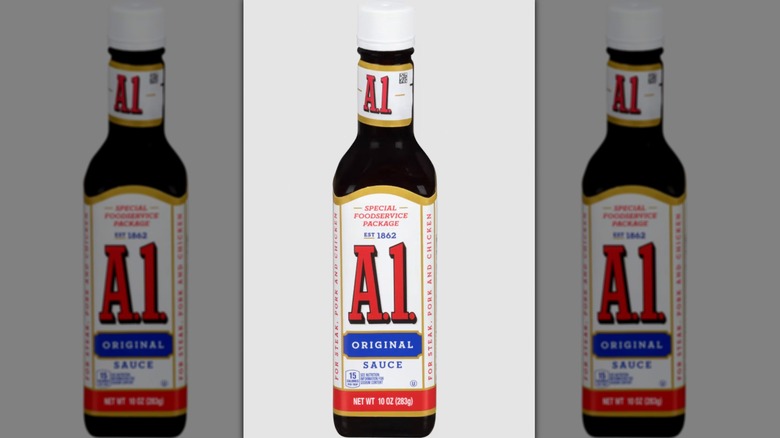 A.1. steak sauce bottle