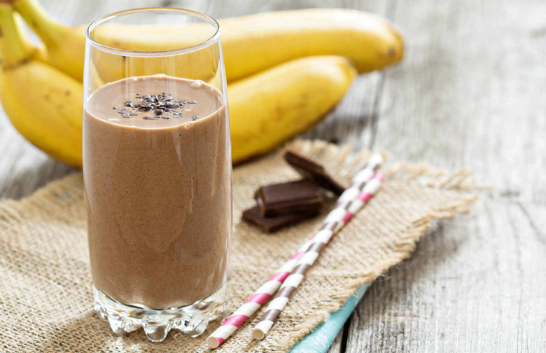 Dark Chocolate and Banana Smoothie