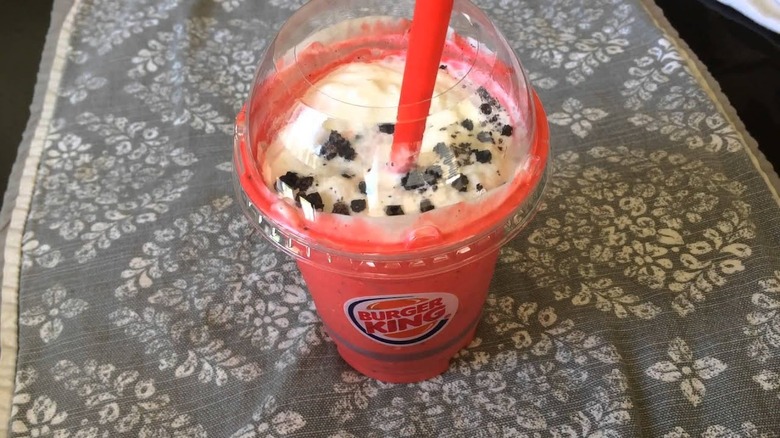 Burger King Red Velvet Oreo Shake