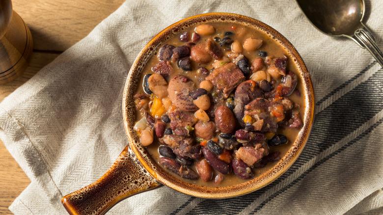 Homemade Carolina-style baked beans