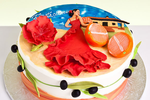 8. Flamenco Cake