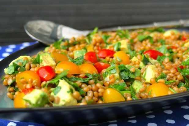 Heirloom Tomato and Wheat Berry Salad