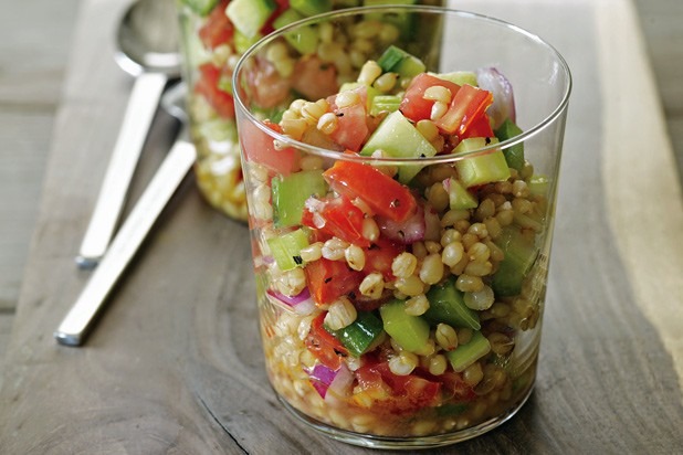 Gazpacho-Style Wheat Berry Salad