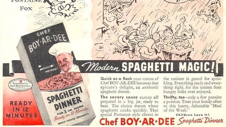 vintage Chef Boyardee advertisement