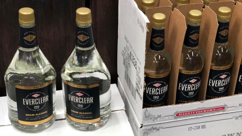 Everclear in bottles