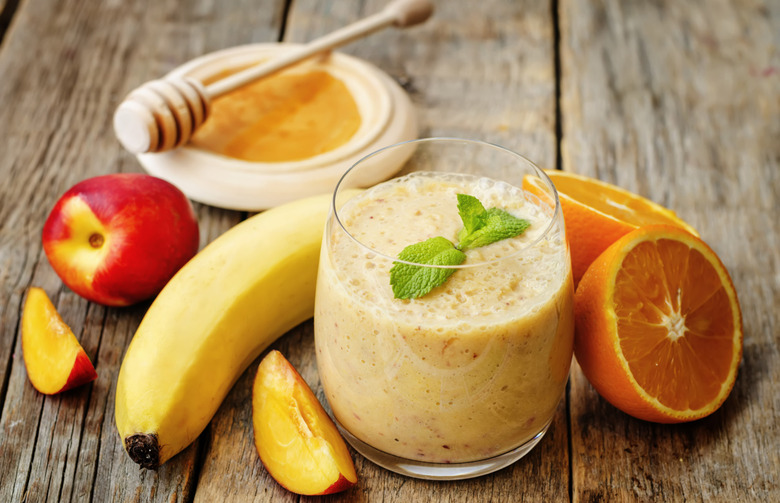 Peach, Ginger, Banana Smoothie