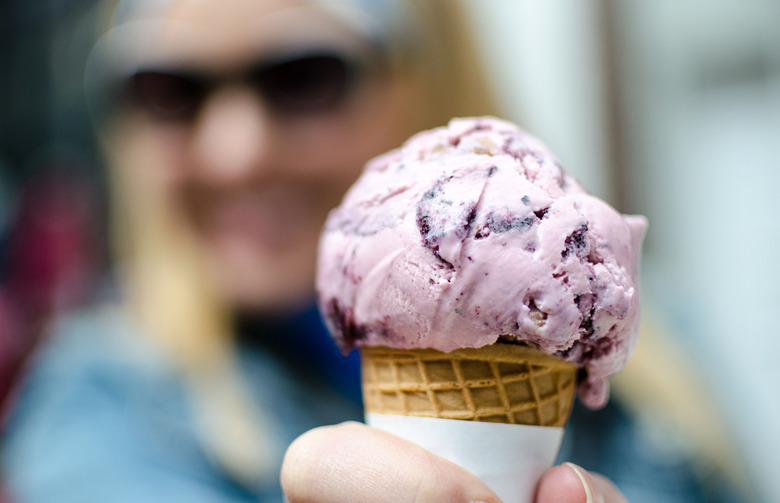 Blueberry-Lemon Zest Ice Cream