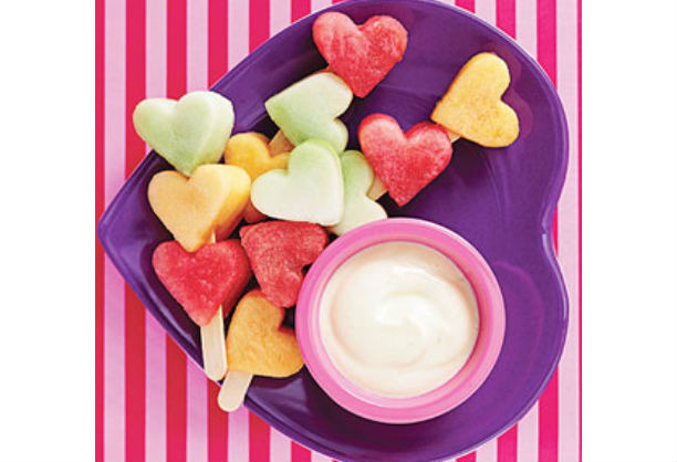 3. Heart-Shaped Fruit Kabobs