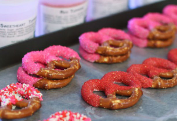 Sprinkle Loaded Pretzels