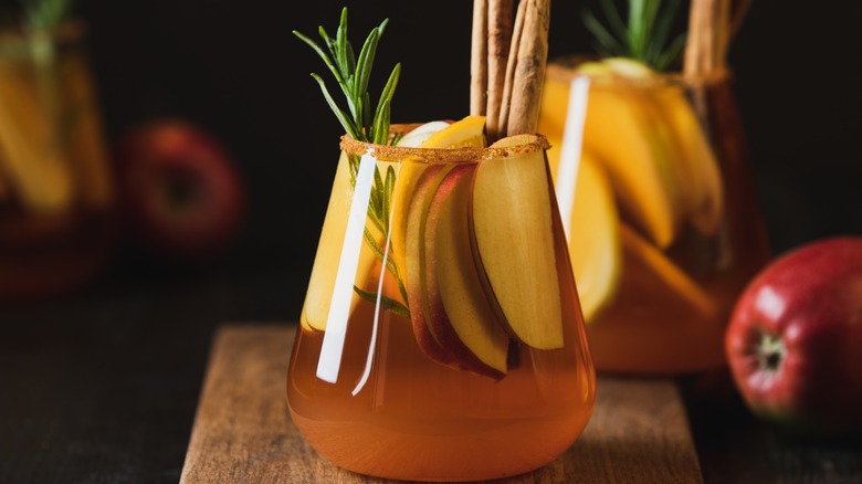 Cinnamon apple Old Fashioned cocktail