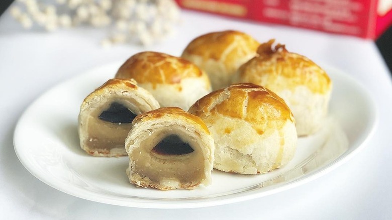 Chinese pastries with century egg