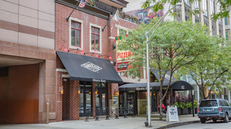 exterior of gino's east pizzeria