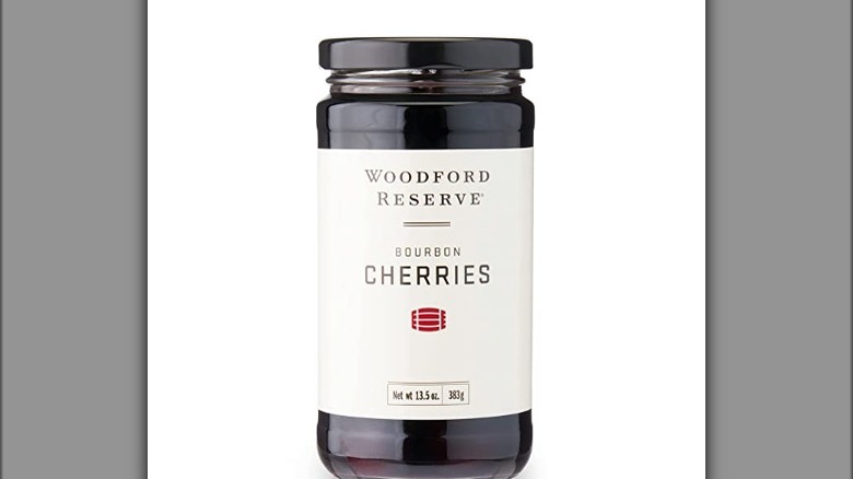 jar of woodford reserve bourbon cherries