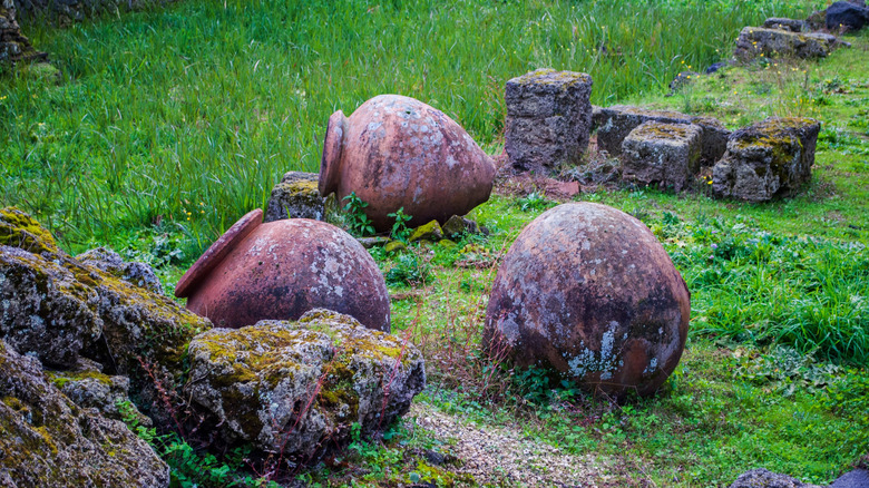 Antique wine pots in Italy