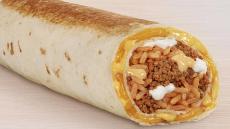 Quesarito cross section