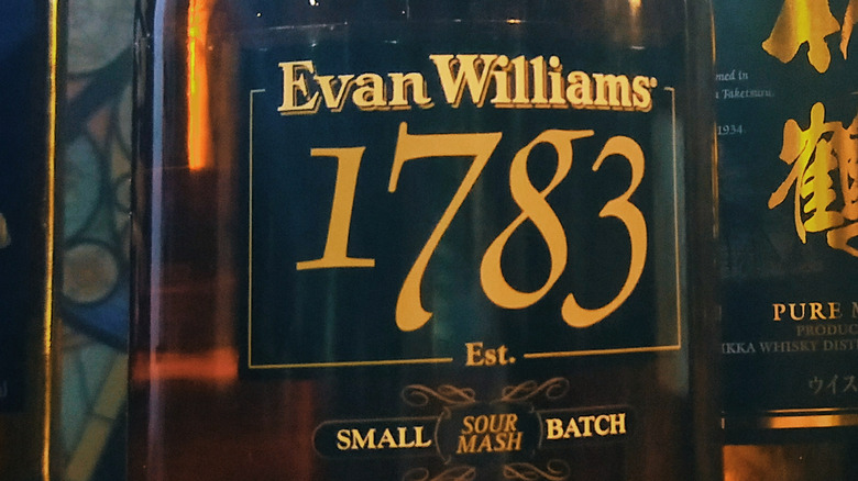 Evan Williams small batch label