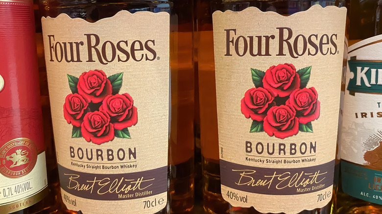 bottles of Four Roses bourbon