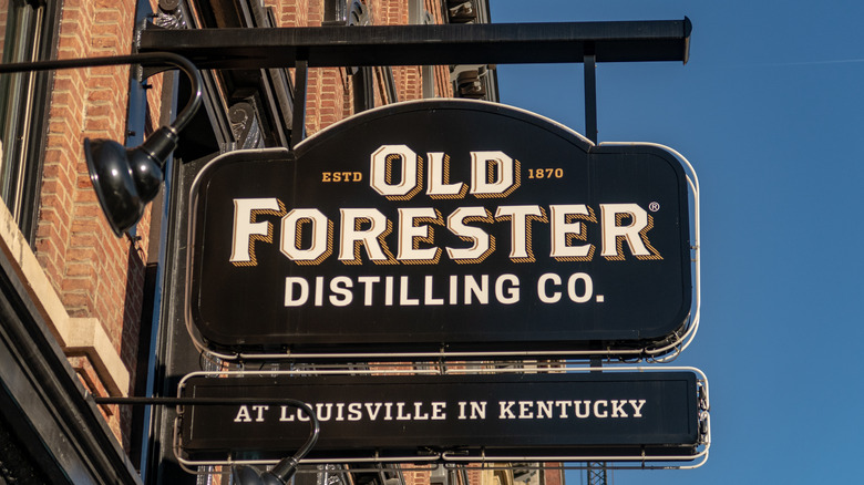 sign at Old Forester Distillery