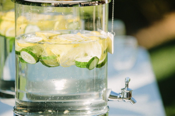 Sparkling Water with Lemon or Cucumber 